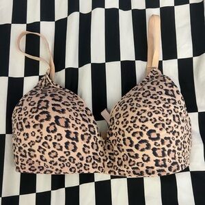 EUC Victorias Secret Leopard Wireless Bra